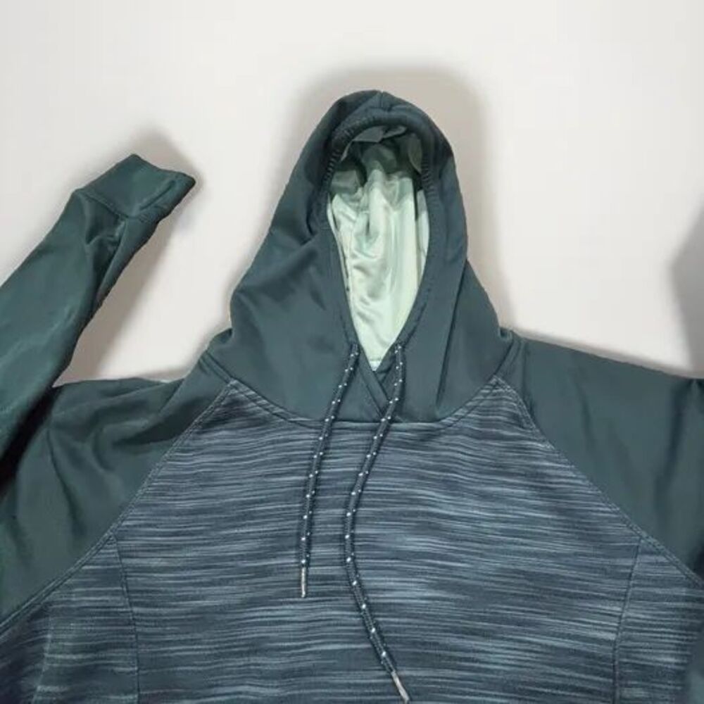 BCG Womens Medium Green Athletic Hoodie Kind Sleeve With Kangaroo Pocket
